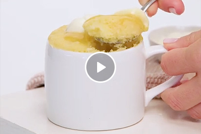 Italian lemon ricotta mug cakes image